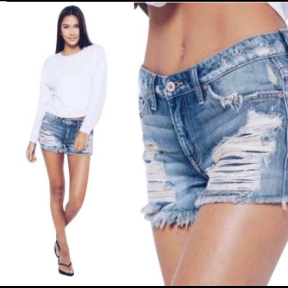 Kancan distressed shorts